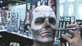 Creepy Skull Halloween Makeup Tutorial [upl. by Aekerly]