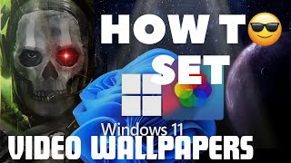 Set live wallpaper  Windows 11 pro [upl. by Nehttam689]