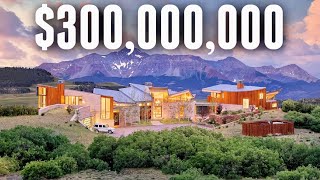 Touring 300000000 of Luxury Colorado Real Estate  Mega Mansion VLOG [upl. by Shannan540]