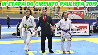 Jiu Jitsu  Faixa Roxa Feminino  III Etapa do Circuito Paulista 2019 [upl. by Niuq756]