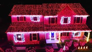 2021 quotWizards in Winterquot by TransSiberian Orchestra  Linglestown Lights Christmas Lightshow [upl. by Amo118]