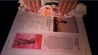 ASMR Magazine Page Turning Page Crinkling Page Smoothing and Crinkly Page Turning  No Talking [upl. by Musser700]