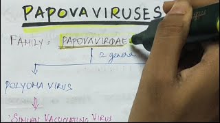 Papovaviridae  Microbiology  Handwritten notes [upl. by Clair]