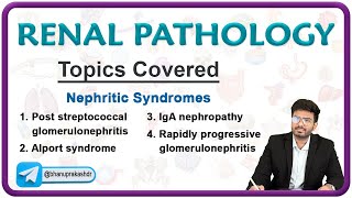 Renal pathology  Poststreptococcal Glomerulonephritis Alport syndrome IGA Nephropathy RPGN [upl. by Eibmab512]