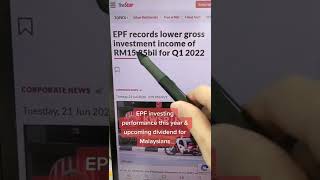 EPF KWSP Dividend Prediction for 2022 2023 HERE shorts [upl. by Elletsyrc]