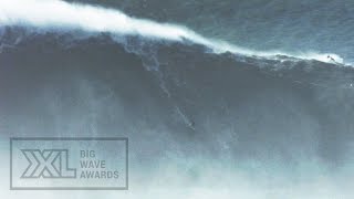 Benjamin Sanchis at Nazare  2015 Wipeout of the Year Entry  XXL Big Wave Awards [upl. by Gotcher]