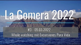 La Gomera 2022  05012022  Whale watching mit Excursiones Pura Vida  EinfachNurReisende [upl. by Brigham]