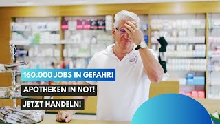 🚨 160000 Arbeitsplätze in Gefahr – Apotheken schließen alle 17 Stunden 🚨 [upl. by Bail]