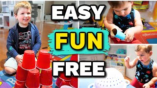 Fun Fast amp FREE Activities for Toddlers and Preschoolers at Home [upl. by Namor]