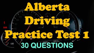 Alberta Driving Practice Test 1 30 QA [upl. by Jefferson]