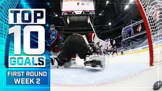 Top 10 Goals from Week 2 of the First Round  Stanley Cup Playoffs  NHL [upl. by Munson]