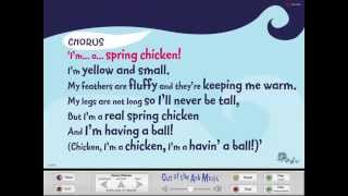 Spring Chicken Easter Assembly Song with Words on Screen™ Songs for EVERY Easter by Out of the Ark [upl. by Yadahs]