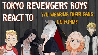 Tokyo Revengers boys react to yn wearing their gang uniforms [upl. by Cralg574]