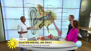 Doktor Mikael Det här kan du göra för att slippa öronproblem  Nyhetsmorgon TV4 [upl. by Alemap290]