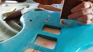 Removing bridge pins and plugging holes  guitar repair [upl. by Netsua]