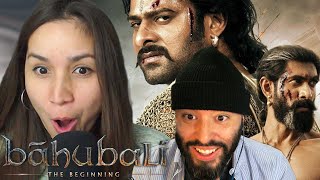 BAAHUBALI The Beginning Blew Our MINDS  First Time Watching [upl. by Ibot]