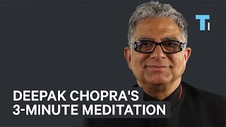 Deepak Chopras GoTo 3Minute Meditation To Stay Focused [upl. by Sotos]