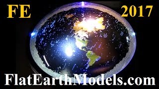 3D Flat Earth model with rotating firmament stars by Chris Pontius  June 2017 ✅ [upl. by Recha]