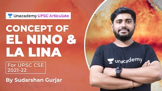 Concept of EL NINO and LA LINA  UPSC CSE 202122  Indian Geography by Sudarshar Gurjar [upl. by Yehudit]