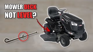 Craftsman amp Husqvarna Riding Mower Deck Not Level  How to Fix [upl. by Atinihs776]