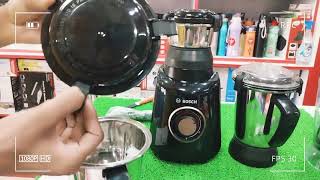 BOSCH mixer grinder MGM6644BIN 750W 4 jars 100 Cooper moter contact number 7976557228 review [upl. by Fielding]