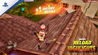 FORTNITE RELOAD WITH GYRO CONTROLS  GAMEPLAY HIGHLIGHT IN 4K [upl. by Gilletta936]