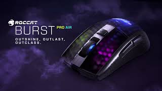 ROCCAT Burst Pro Air Trailer Wireless RGB FPS Gaming Mouse [upl. by Issi]