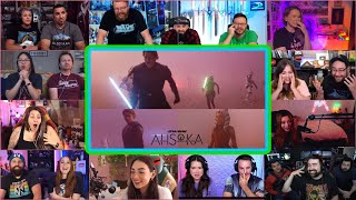 Youtubers React To Ahsoka  Ahsoka Ep 5 Live Action Clone Wars Reaction Mashup [upl. by Aikimat]