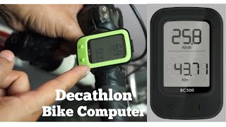 Decathlon Bike Computer 500 Yellow Unboxing and Installation [upl. by Adena]