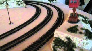 4x8 ho Train 3 track Layout [upl. by Kerad762]