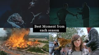 The Walking Dead  Best Moment From Each Season S1S7 [upl. by Nuarb]