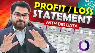 Creating Profit amp Loss Account from Scratch  Income Statement Dashboard  Financial Statement [upl. by Asyle]