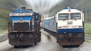 Unlimited CROSSING Trains  INDIAN RAILWAYS [upl. by Refinnej]