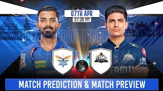 IPL 2024 21st Match Prediction amp Pitch Report Lucknow Super Giants vs Gujarat Titans [upl. by Sethrida474]