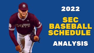 Who got the toughest and easiest SEC baseball schedules for 2022 [upl. by Adyht]