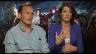 AVENGERS  Cobie Smulders amp Clark Gregg talk about working with Joss Whedon Age Of Ultron Director [upl. by Onavlis235]