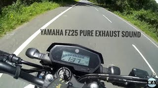 Yamaha FZ25 Pure Riding Sound  Exhaust note 2019 [upl. by Airetal]