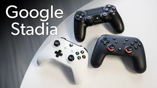 Google Stadia controller unboxing amp comparision [upl. by Goddart998]