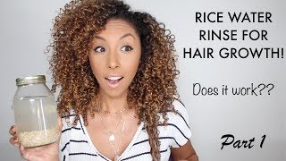 Rice Water Rinse For HAIR GROWTH Does it work Part 1  BiancaReneeToday [upl. by Asteria338]