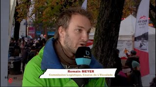 Leman Bleu TV interroge Romain Meyer sur son engagement logistique pour la Course de lEscalade [upl. by Tima287]