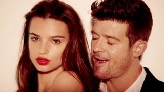 Blurred Lines Robin Thicke feat Pharrell Williams amp TI Official Video Review Lyrics 2013 [upl. by Ordway656]