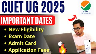 CUET UG 2025 Registration Date Application Form Exam Date Eligibility amp Fees  GyanRoof [upl. by Diraf]