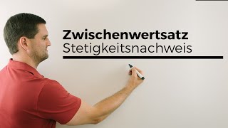 Zwischenwertsatz Stetigkeitsnachweis Mathe by Daniel Jung [upl. by Eillat]