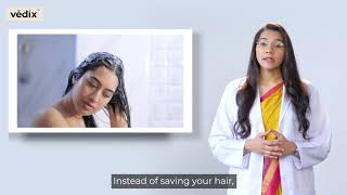 Secret To Stop Hairfall  10 Lakh Indians Trust Vedix Customised Ayurveda [upl. by Alet703]