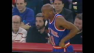 1994 NBA Playoffs Knicks  Bulls Game 6 Pips Famous Dunk Over Ewing TNT Version [upl. by Atiruam351]