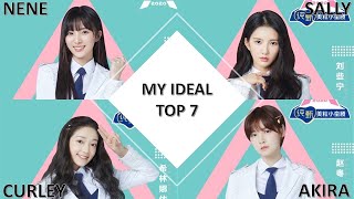 MY IDEAL TOP 7 FOR CHUANG 2020 PRODUCE CAMP [upl. by Duong]