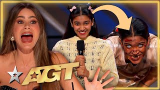 Sweet Girl from India TRANSFORMS and FREAKS OUT The Judges on Americas Got Talent [upl. by Gosnell382]