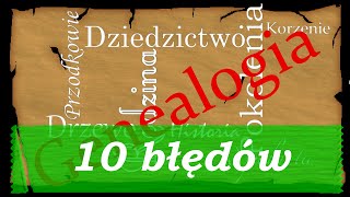 10 błędów początkującego genealoga [upl. by Iclehc741]