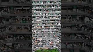 A colossal apartment building in Hangzhou skyscraper dronevideo [upl. by Packer]