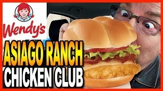 Wendys Asiago Ranch Chicken Club Meal and Drive Thru Test [upl. by Devland554]